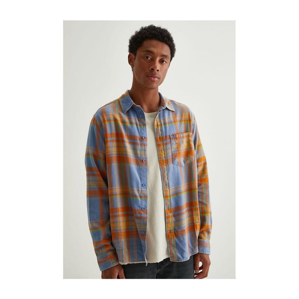 2) BDG Vintage Wash Flannel Shirt