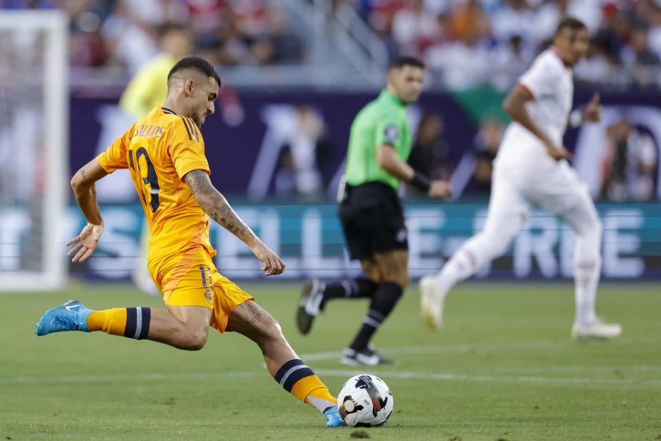 Ceballos attracting interest from Qatar. (Photo by KAMIL KRZACZYNSKI/AFP via Getty Images)