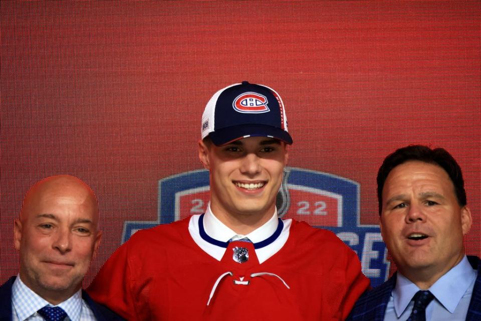 Juraj Slafkovsky is drafted first overall by the Montreal Canadiens.