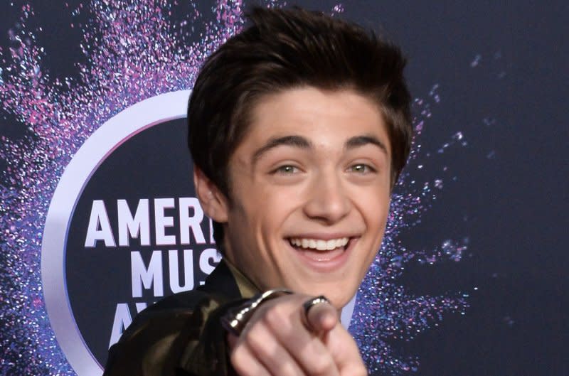 Asher Angel arrives for the American Music Awards in Los Angeles in 2019. File Photo by Jim Ruymen/UPI