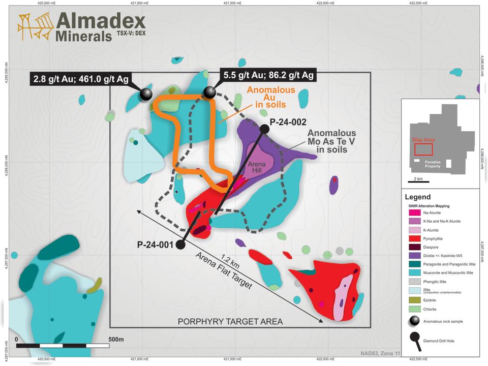 Porphyry Target Drill Plan Map