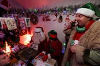 Christmas village of "Elf Serge" and Santa Claus in Hamme-Mille