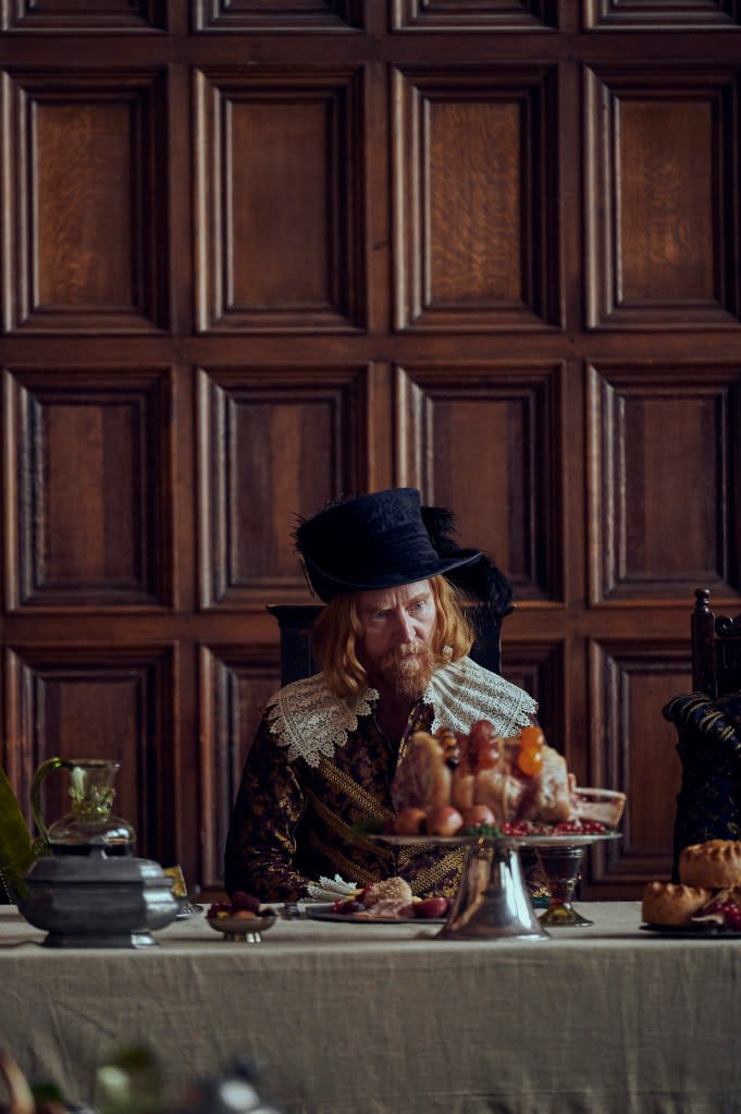 Tony Curran as King James I in “Mary & George.” Rory Mulvey
