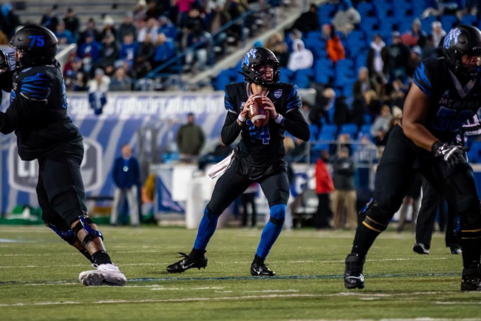 Memphis Tigers college football game vs. Tulane Green Wave on Saturday, Nov. 27, 2021.