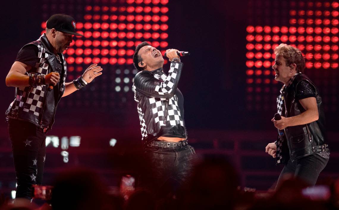 New Kids on the Blockin concert on the “Mixtape 2022 Tour” at Raleigh, N.C.’s PNC Arena, Friday night, July 22, 2022.