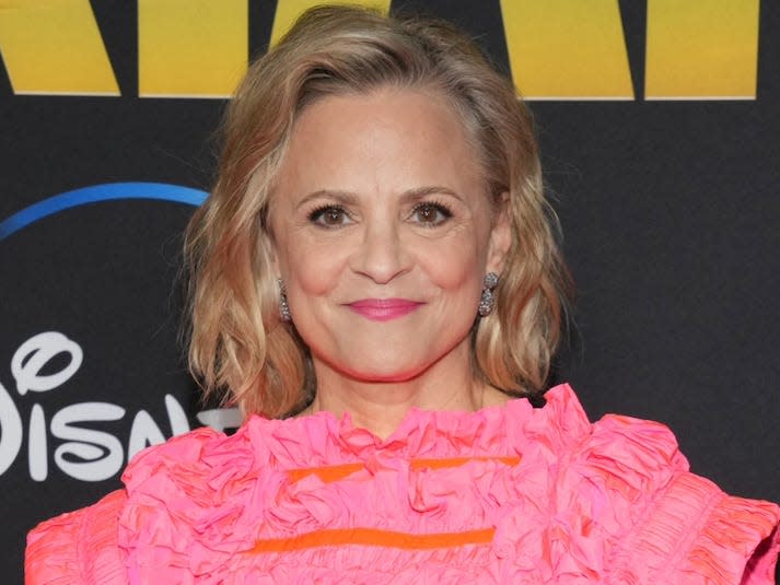 amy sedaris at a red carpet event for the mandelorian