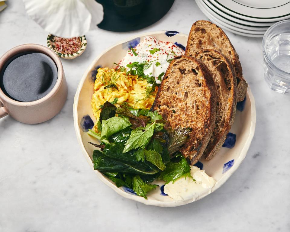 Spiced Eggs With Tzatziki