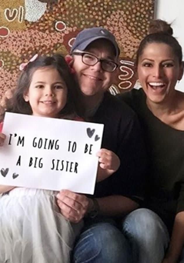 Sally announced her exciting baby news on Instagram in August. Photo: Instagram/sallyobermeder