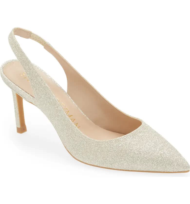 Stuart Weitzman Linsi Pointed Toe Slingback Pump