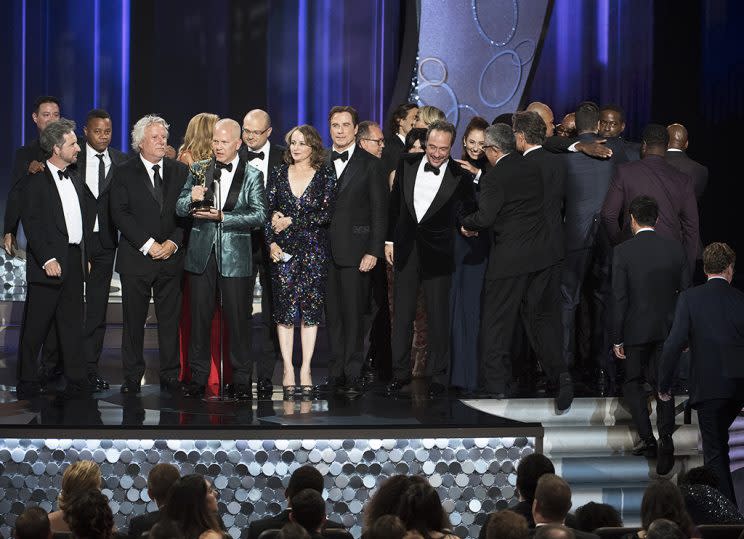 The People v. O.J. Simpson: American Crime Story wins Outstanding Limited Series at the 68th Emmy Awards. (Credit: ABC)