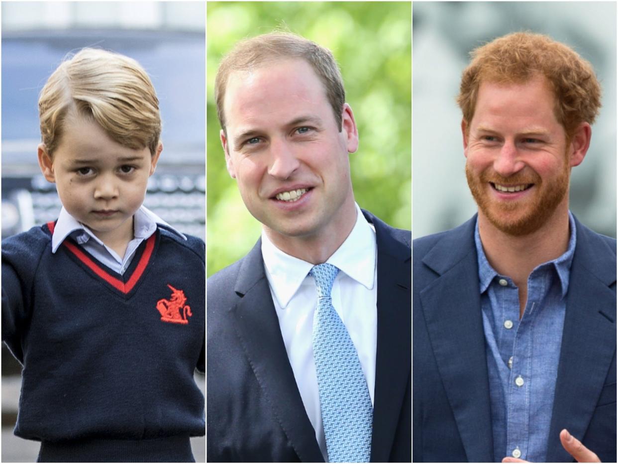 george, william, harry