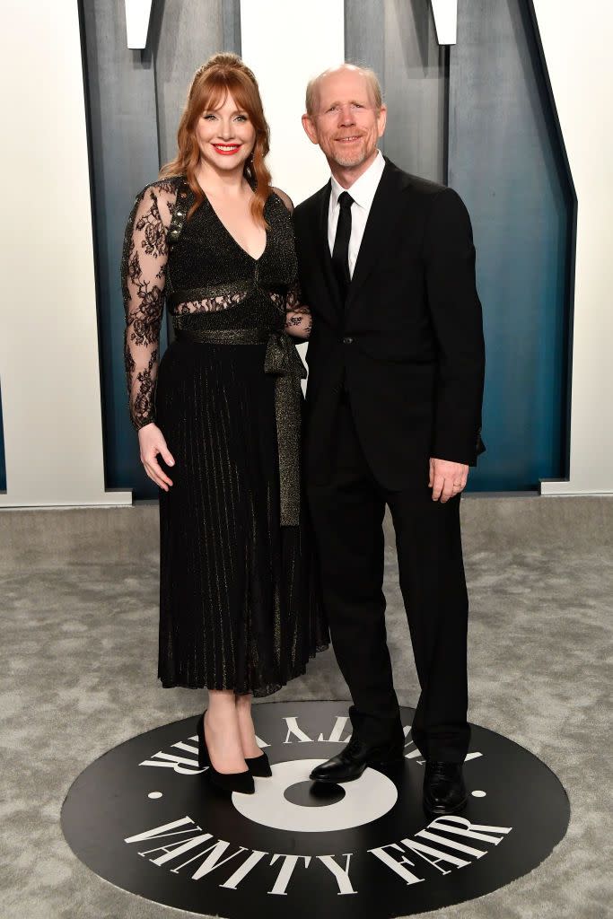 Bryce Dallas Howard and Ron Howard