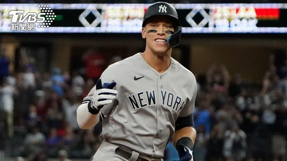 美國職棒大聯盟（MLB）洋基強打「法官」賈吉（Aaron Judge），本季打出62轟史詩賽季，身價也水漲船高。（圖／達志影像美聯社）