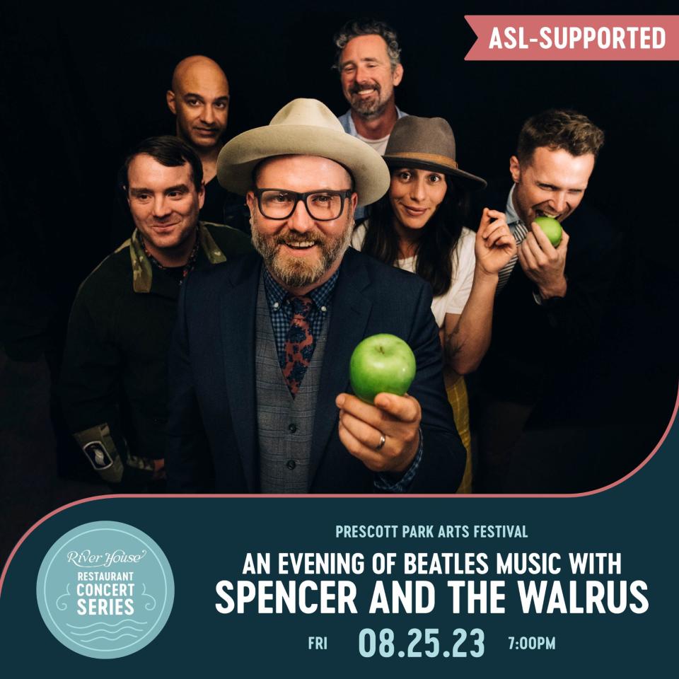 Prescott Park Arts Festival presents an evening of Beatles music with Spencer and the Walrus on Friday, Aug. 25, 2023