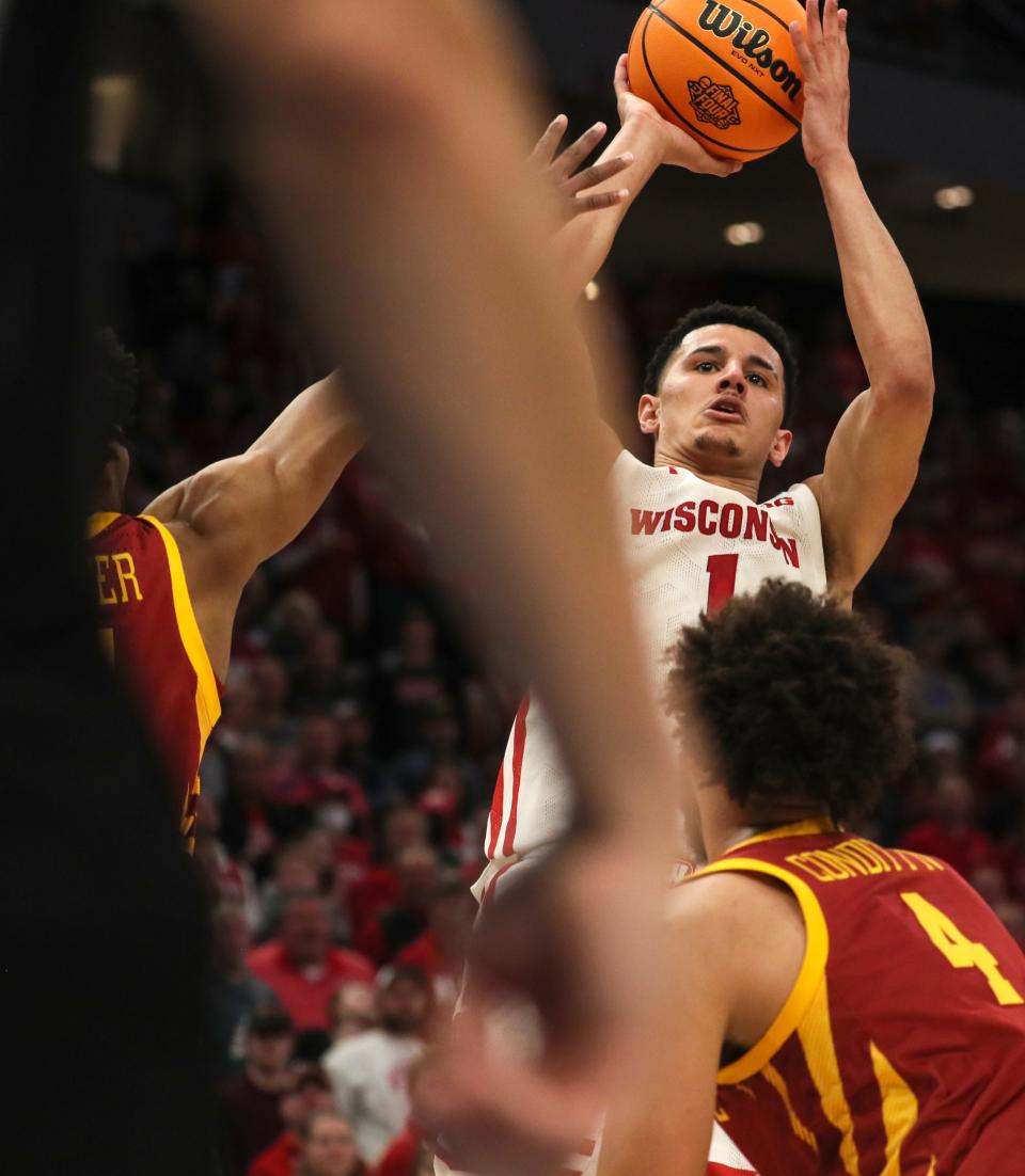 Wisconsin's Johnny Davis is expected to be a lottery pick in the NBA draft.