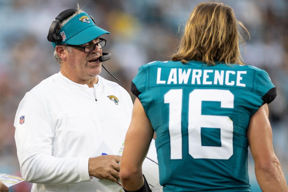 Jaguars head coach Doug Pederson has helped get quarterback Trevor Lawrence on track, a major reason Jacksonville is 2-1.