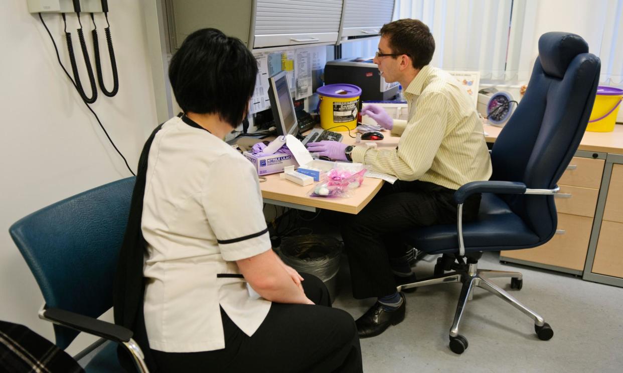 <span>The use of AI by doctors could undermine patient confidentiality, the BMA’s researchers said. </span><span>Photograph: Stephen Barnes/Medical/Alamy</span>