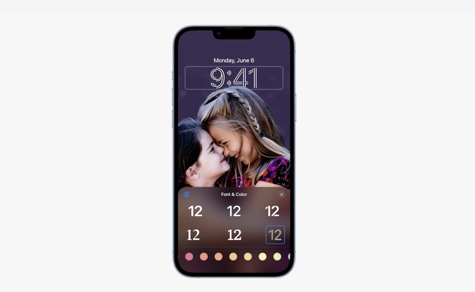 Apple's iOS 16 brings a dramatically improved lock screen to your iPhone. (Image: Apple)