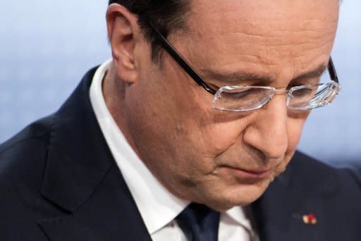 El déficit y la deuda de Francia se dispararon, según cifras divulgadas este viernes, horas después de que el presidente François Hollande reconociera en una intervención televisada la gravedad de la crisis. (AFP | Fred Dufour)