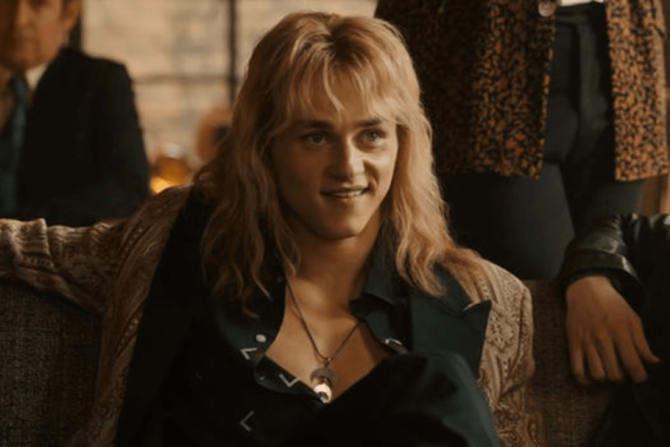 Ben Hardy as Roger Taylor in the Queen biopic Bohemian Rhapsody