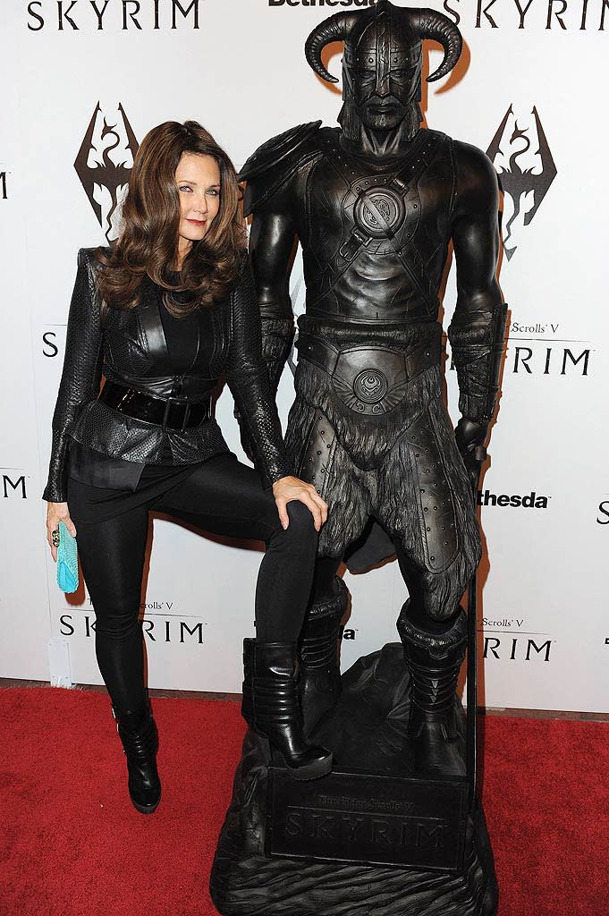 Lynda Carter Elder ScrollsV Skyrim Launch Party