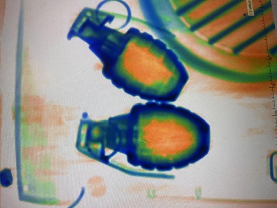 TSA agents discovered the items during an X-ray scan (The Hawaii Police Department)