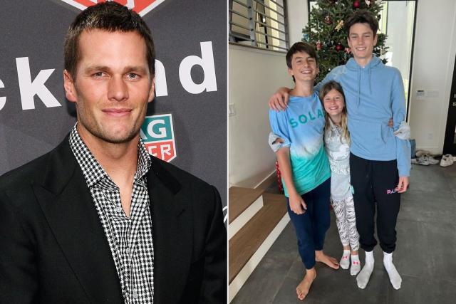 PHOTO: Chubby child Tom Brady offers Celtics his support