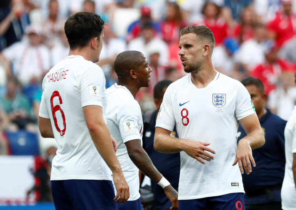 Impressive: Jordan Henderson again performed well in the England midfield