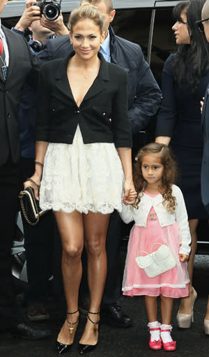 Toddler In Chanel! Jennifer Lopez's Daughter Emme, 4, Carries $2100 Purse  At Fashion Week