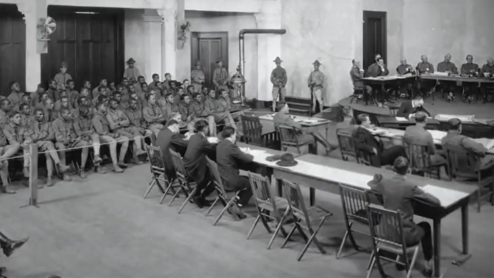 In the first of three courts-martial, 63 Black soldiers were charged with mutiny and murder. They shared one defense counsel, who wasn't even an attorney.  / Credit: National Cemetery Administration