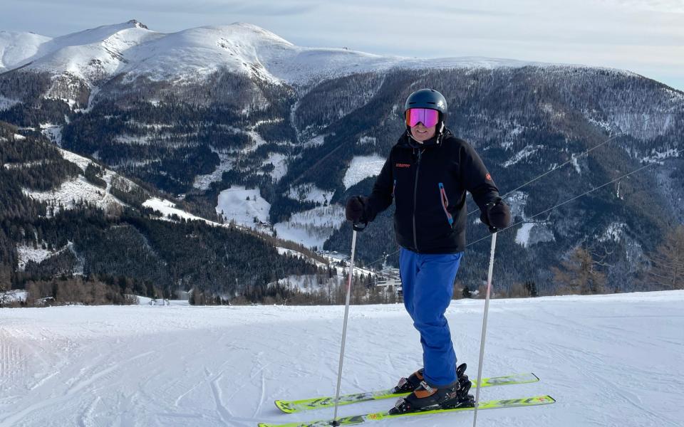 The writer Peter went skiing with Klammer in his Austrian holiday town of Badklinkirchheim