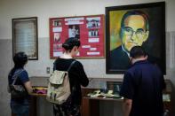 Romero, pictured at the Divina Providencia parish in San Salvador, became "the voice of the voiceless"