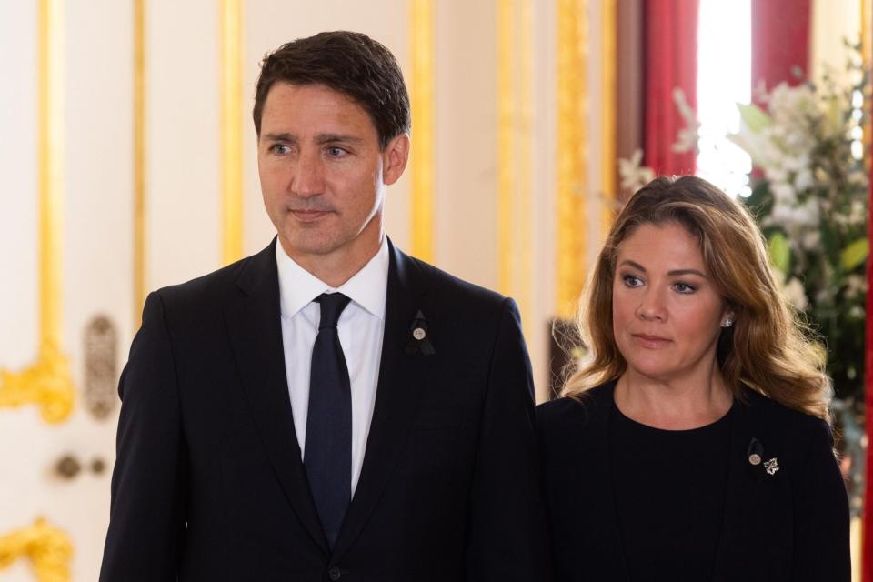 David Parry - WPA Pool/Getty Images       El primer ministro canadiense, Justin Trudeau, y su esposa Sophie antes de su divorcio. 
