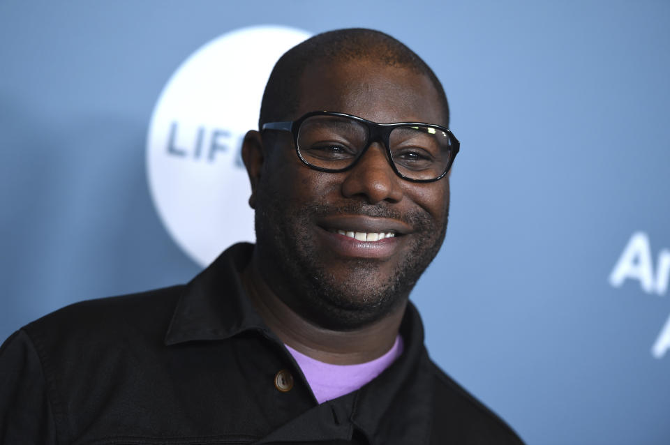 FILE - Steve McQueen arrives at The Hollywood Reporter's Women in Entertainment Breakfast in Los Angeles on Dec. 5, 2018. Three original films by Oscar-winner Steve McQueen will debut at the New York Film Festival this year, organizers said Monday. The “12 Years a Slave” director will get the opening night slot for the 1980s-set music romance “Lovers Rock” in addition to two other premieres for films in his anthology series. (Photo by Jordan Strauss/Invision/AP, File)