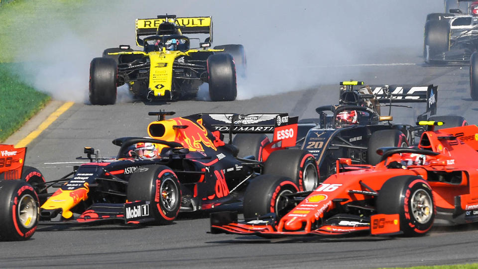 Daniel Ricciardo in action at the Australian Grand Prix. (Photo by Morgan Hancock/NurPhoto via Getty Images)