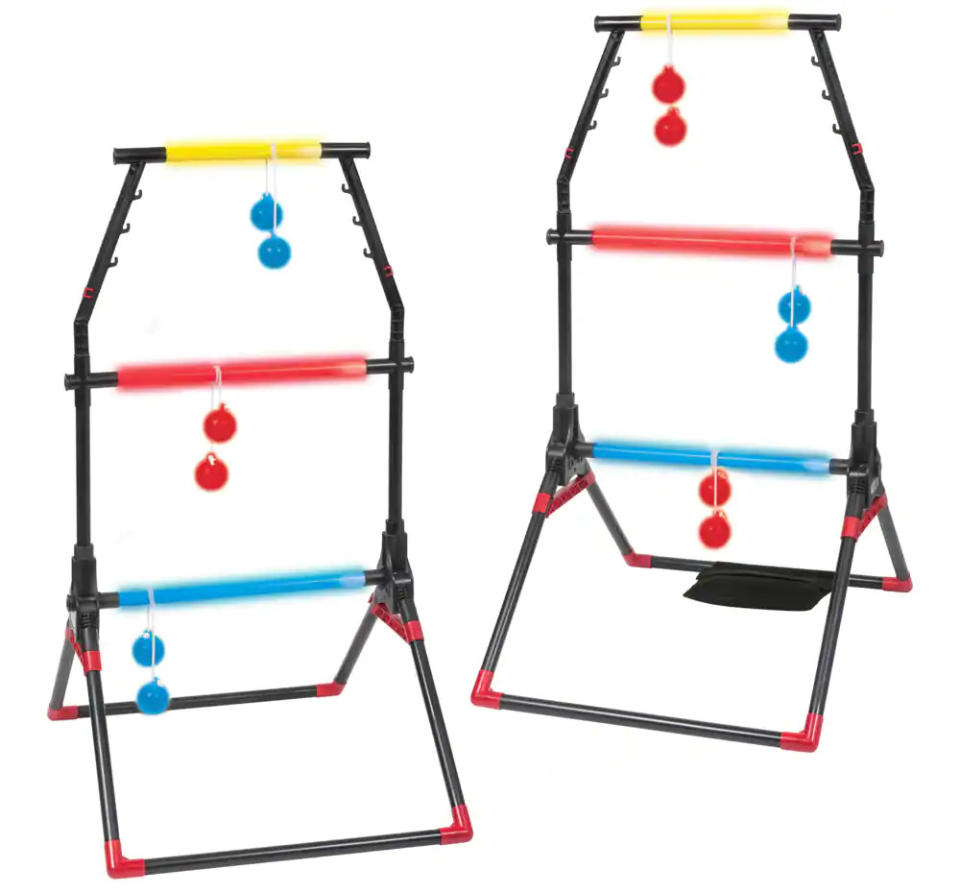 Rec-Tek Outdoor Portable Light-up Day/Night Play Ladderball Set. Image via Canadian Tire.