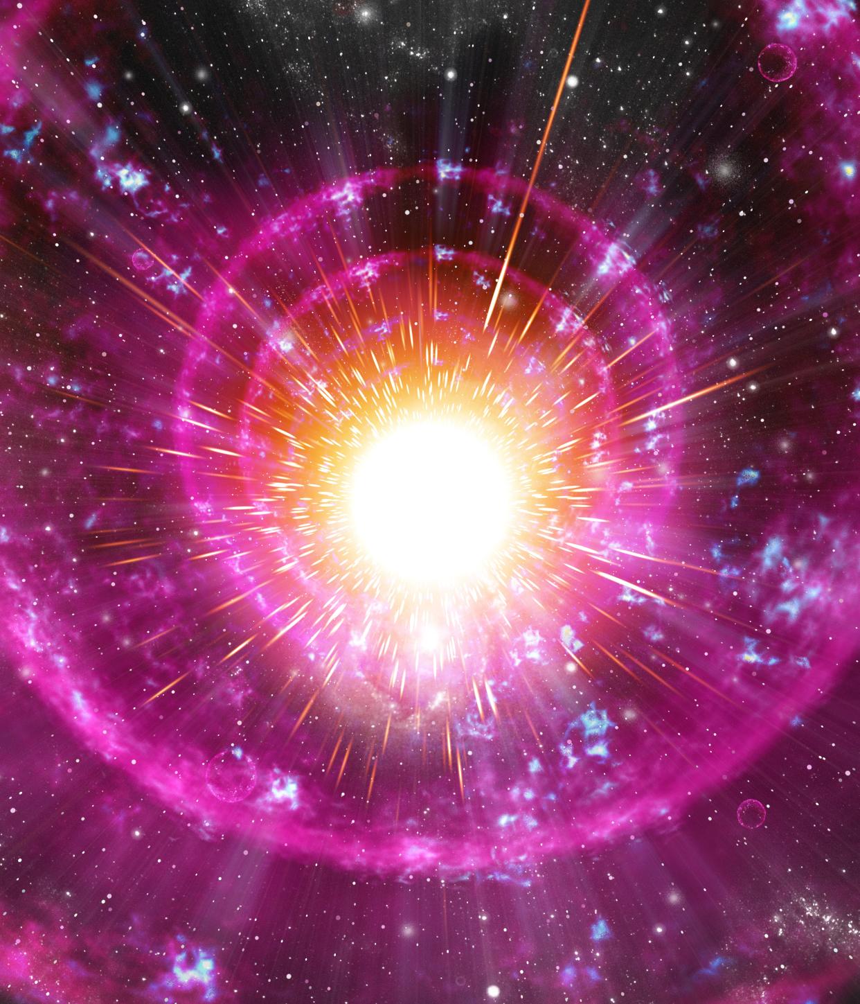 Supernova explosions and gamma-ray burst could wipe emerging life from planets (Stock image/Getty)