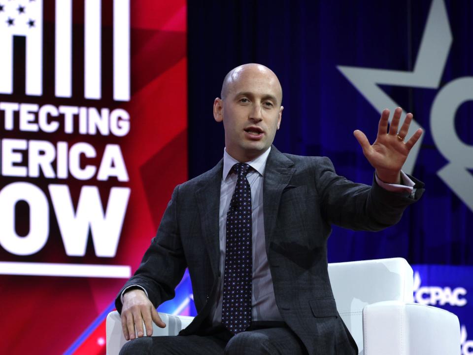 Trump advisor Stephen Miller at CPAC in March of last year.