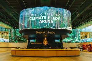 Daktronics displays installed at Climate Pledge Arena in Seattle