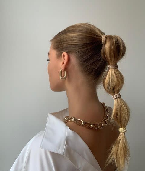 6) This Bubble Ponytail for Spring 2021