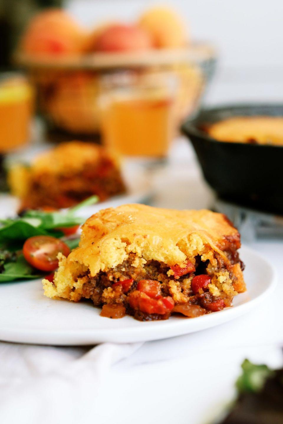 Cornbread Sloppy Joe Casserole