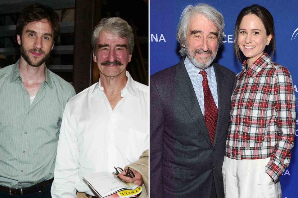 <p>WENN Rights Ltd / Alamy ; Craig Barritt/Getty</p> Sam Waterston and James Waterston. ; Sam Waterston and Katherine Waterston attend Oceana