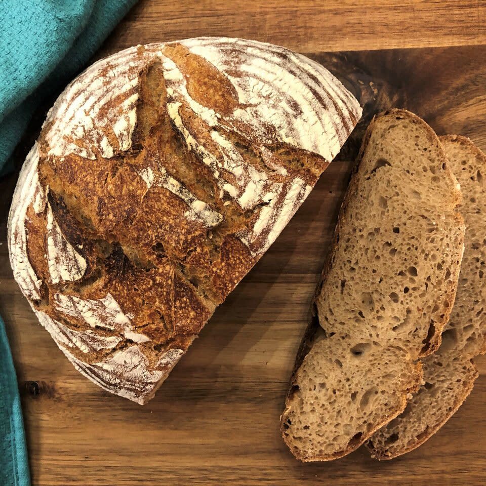 Whole-Wheat Sourdough Bread