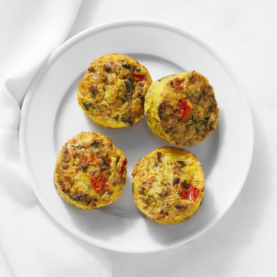 <p><a href="https://go.redirectingat.com?id=74968X1596630&url=https%3A%2F%2Fwww.williams-sonoma.com%2Fproducts%2Ftrisha-yearwood-sausage-veggie-muffins&sref=https%3A%2F%2Fwww.countryliving.com%2Ffood-drinks%2Fg43569120%2Ftrisha-yearwood-williams-sonoma-collection%2F" rel="nofollow noopener" target="_blank" data-ylk="slk:Shop Now;elm:context_link;itc:0;sec:content-canvas" class="link ">Shop Now</a></p><p>Sausage Veggie Muffins</p><p>$69.95</p><p>williams-sonoma.com</p><span class="copyright">Williams Sonoma</span>