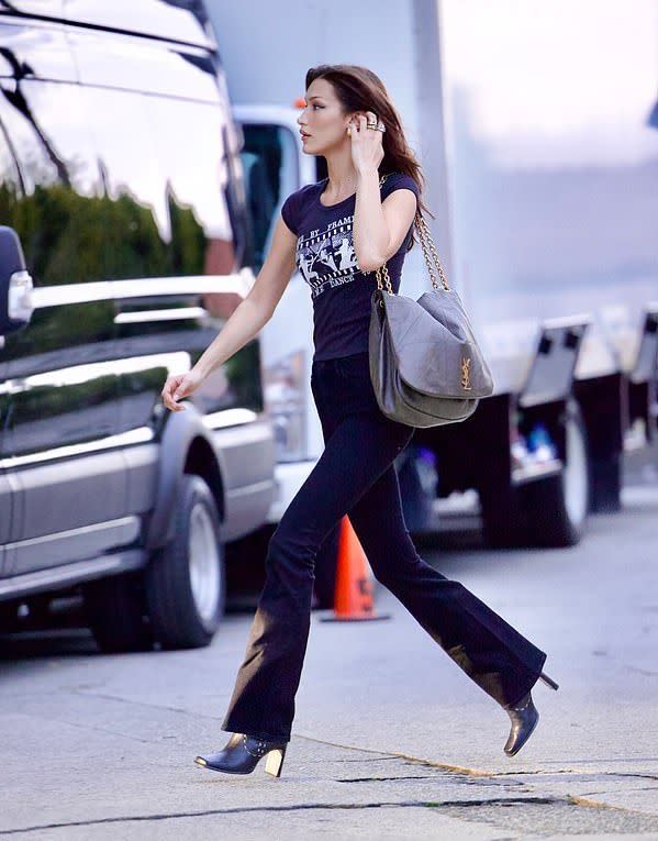 Bella Hadid Does Ballet Style in Vintage Chanel and Leg Warmers