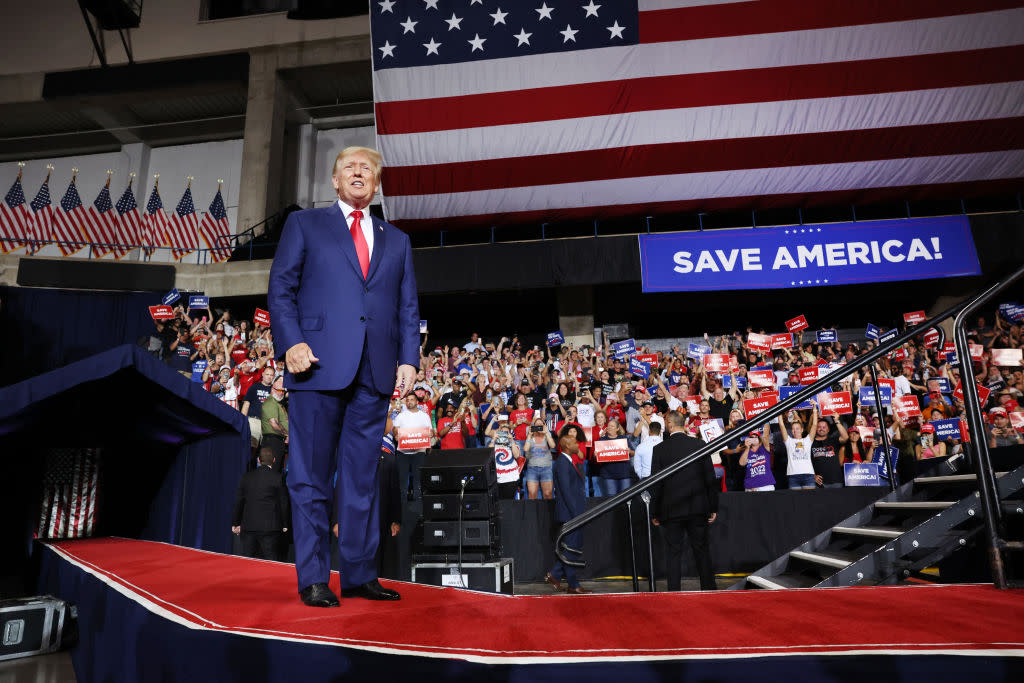 Former President Trump Holds Campaign Rally In Pennsylvania To Support Local Candidates