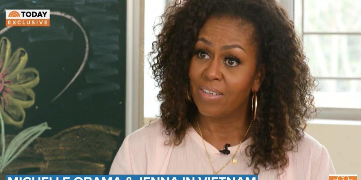 Former First Lady Michelle Obama on the Today Show.