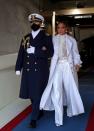 <p>White clothing has historically paid homage to the women's suffrage movement in America, and Jennifer Lopez rocked her all-white <a href="https://www.chanel.com/us/" rel="nofollow noopener" target="_blank" data-ylk="slk:Chanel;elm:context_link;itc:0;sec:content-canvas" class="link ">Chanel</a> pantsuit while performing a version of <em>This Land Is Your Land </em>after Joe Biden's swearing-in as the 46th President of the United States. The look included pieces shown at <a href="https://www.veranda.com/luxury-lifestyle/luxury-fashion-jewelry/a34918791/chateau-de-chenonceau/" rel="nofollow noopener" target="_blank" data-ylk="slk:Chanel's 2020 Metier d'Arts show;elm:context_link;itc:0;sec:content-canvas" class="link ">Chanel's 2020 Metier d'Arts show</a>, which was held at Chenonceau.</p>