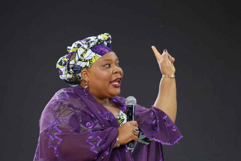 Leymah Gbowee protagonizó una de las huelgas más curiosas de la historia y que le valió el Premio Nobel de la Paz. REUTERS/Elizabeth Shafiroff