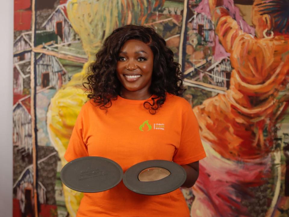 Businesswoman, Charlot Magayi. The life-changing stoves she’s designed are not only safer to use, but have dramatically reduced pollution from the simple act of cooking at home. (Courtesy of Charlot Magayi)